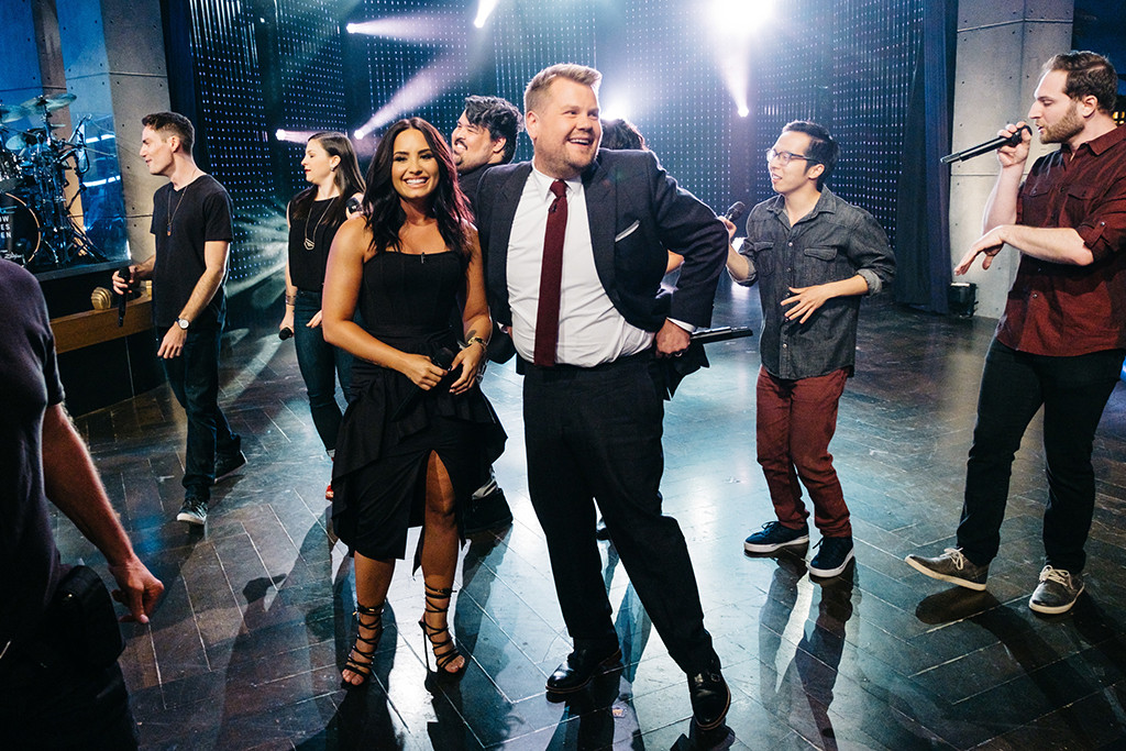 Demi Lovato, James Corden, The Late Late Show Demi Lovato, James Corden, The Late Late Show
